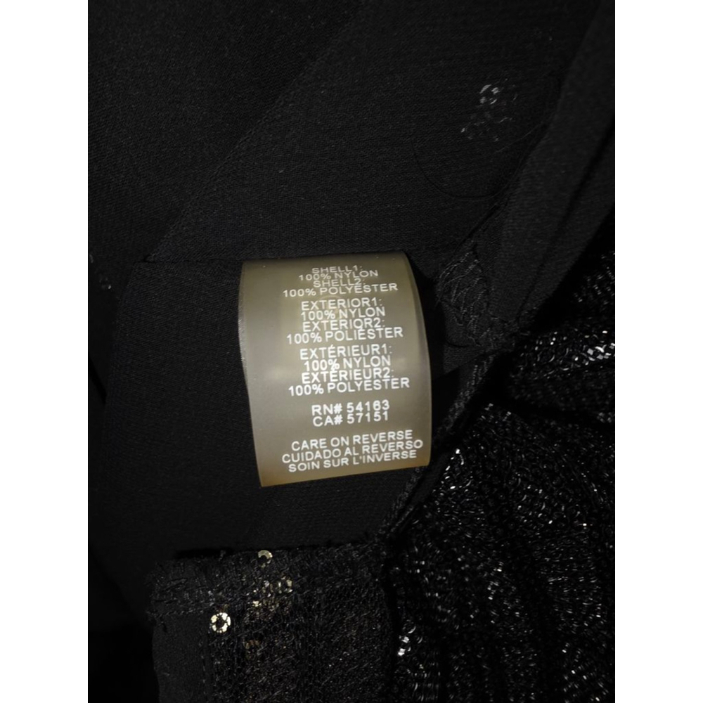 Women's Calvin Klein Plus 1X Black Silver Sequin Top NWOT - Picture 4 of 7